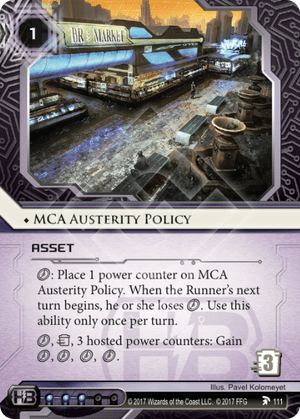 MCA Austerity Policy 